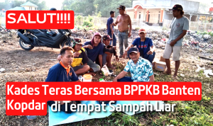 Kepala Desa Teras Sama Ormas BPPKB Banten Kopdar di Tempat Sampah, Kenapa Ya? 