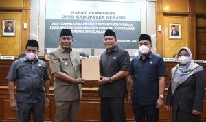 Pendapatan Meningkat, Wabup Serang Sampaikan Raperda APBD Perubahan TA 2022