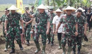 Danrem 052/Wkr Dampingi Pangdam Jaya Tinjau Perkembangan Program Food Estate di Tangerang
