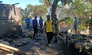Miris! Rumah Pasangan Kakek Nenek di Buleleng Hangus Terbakar