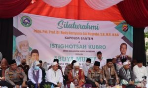 Kapolres Lebak Dampingi Kapolda Banten Hadiri Silaturahmi dan Istighosah Kubro di Ponpes Al-Kanza Cibadak