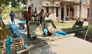Lurah Wai Lubuk Kecamatan Kalianda Pantau Pembanguan Infrastruktur Jalan