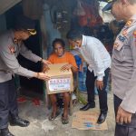 Kapolsek Denpasar Timur Salurkan Bansos Kepada Warga Lansia Dan Tuna Netra