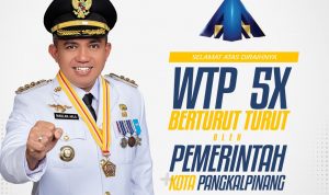 Lima Kali Raih WTP, Pemkot Pangkalpinang Dapat Penghargaan dari Menkeu