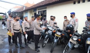 Kapolres Klungkung Cek Ranmor Dinas Personil Polres Klungkung