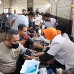 Anggota Polres Lampung Selatan Vaksin Booster Kedua dan Edukasi Kesehatan