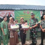 Dandim 0416 Bute Didampingi Ketua Persit KCK Cabang XXIV Bagikan Bantuan Penambah Gizi