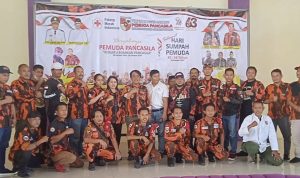 HUT PP ke 63 Tahun, PAC Pemuda Pancasila Kecamatan Pasar Kemis Gelar Donor Darah