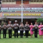 9 Personil Polresta Denpasar, Terima Kenaikan Pangkat Perwira Pengabdian