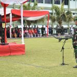 Upacara HUT TNI Ke-77 di Kodam XIII/Merdeka, Dipimpin Gubernur Sulut