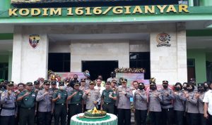 Kodim 1616/Gianyar Mendapat Kejutan dari Kapolres Gianyar