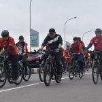 Semarakan HUT ke-77 TNI, Pangdam II/Swj Gowes Bersama Forkopimda Sumsel dan Masyarakat