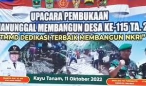 Dansatgas TMMD Ke-115, Letkol Arm Wahyu Hidayat: TMMD Wujudkan Kemanunggalan TNI-Rakyat Pacu Pembangunan