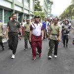 Olahraga Bersama TNI-POLRI Di Makodam XIII/Merdeka Tingkatkan Sinergitas