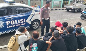 Anggota Satlantas Polrestro Tangerang Kota Jaring 15 Pelajar Saat Nge-BM Truk
