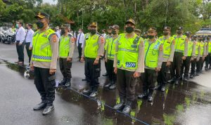 Personil Polres Bandara Ikut Gelar Pasukan Ops Gapura Agung XIV di Nusa Dua Bali