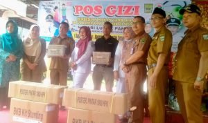 Cegah Stunting, Kadis DPMD Hendri Satria Lounching Pos Gizi Nagari dan Aplikasi Naga Lupa Ceting