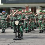 Pangdam bersama Prajurit Kodam II/Swj Ikuti Apel Gelar Pasukan Kesiapsiagaan TNI AD