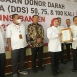 PMI Banten Beri Penghargaan 110 Pendonor Darah Sukarela
