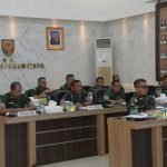 Pangdam II/Swj Ikuti Vicon Kasad Tentang Babinsa Masuk Dapur Warga