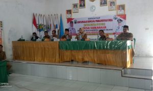 Diacara Musrenbangdes Desa Sukaraja, Pendamping Desa Kecamatan Palas Fahrul Sentil Kades