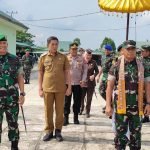 Kunjungan Kasdam Ke Kodim 1311/Morowali disambut jajar kehormatan