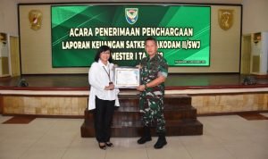 Raih Juara II, Kodam II/Swj Terima Penghargaan dari Kanwil DJPB Sumsel