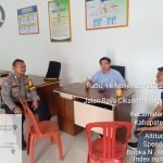 Patroli Sambang Desa, Kanit Intel Polsek Jawilan Polres Serang Dialogis Dengan Kades Kareo
