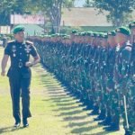 Tongkat Komanado Danyonif 711/Rks Dialihkan dari Letkol Inf Mutakbir ke Letkol Andi