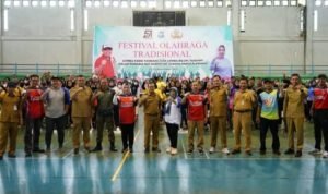Festival Olahraga Tradisional, Tarik Tambang dan Lomba Bilun Meriahkan HUT Korpri ke 51