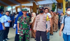 Bhabinkamtibmas Polsek Jawilan Polres Serang Hadiri Peresmian Gedung Desa Kareo
