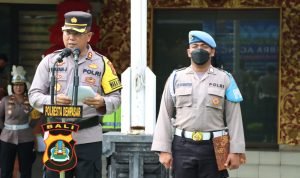 Polresta Denpasar Gelar Apel Kesiapan Ops Zebra Agung 2022, Ini Pelanggaran yang Akan Ditindak