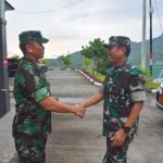 Bersama Kasdam, Danrem 131/Santiago Dampingi Asops Panglima TNI Riksiapops di Yonif R 712/Wt
