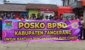 Pemkab Tangerang Mengirimkan Bantuan Logistik dan Personil Damkar Bantu Korban Bencana Gempa Cianjur