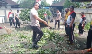 Kapolres Tabanan Pimpin Giat Korvey di Lingkungan Mako Polres