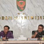 Kunjungi Kodam II/Swj, Komisi I DPR RI Laksanakan RPD dengan Pangdam Mayjen TNI Hilman Hadi