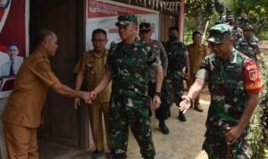 Danrem 131/Stg Tinjau Lokasi TMMD Minsel
