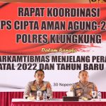 Kapolres Klungkung Pimpin Rapat Kordinasi Ops Cipta Aman Agung 2022 Bersama Jajarannya