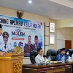 Wali kota Maulan Aklil Launching Aplikasi Kerja Molen