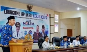 Wali kota Maulan Aklil Launching Aplikasi Kerja Molen