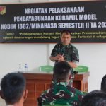 Danramil 1302-17/Motoling Kapten Inf Wemfryd Son Halebar Berikan Materi Sikap Ter