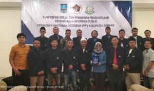 PWI Kabupaten Serang Gelar Konferensi Kerja 2022 dan Pemberian Penghargaan Keterbukaan Informasi Publik