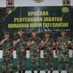 Letkol Suhendro Prayogo Terima Jabatan Dandim 1302/Sangihe, di Serahkan Danrem 131/Stg