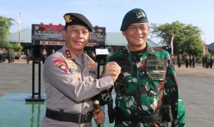 Kapolda Bali Bersama Pangdam IX/Udayana Pimpin Upacara Pembukaan Dikmaba TNI AD dan Diktukba Polri