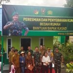 Hadiri Peresmian RTLH KASAD di Eris, Kapolres Minahasa Serahkan Bantuan TV