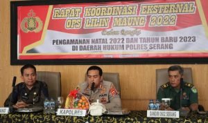 Polres Serang Gelar Rapat Kordinasi Eksternal Ops Nataru Maung 2022