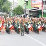Masyarakat Muara Enim Antusias Sambut Upacara Peringatan Hari Infanteri ke-74