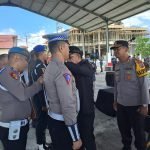 Gelar Pasukan Operasi Lilin Samrat Menjelang Nataru 2022 Polres Bitung