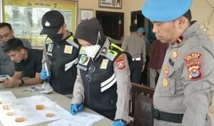 Polres Serang Lakukan Riska Urine Anggota  Usai Giat Gelar Pasukan Pam Nataru