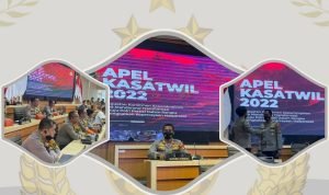 Kapolres Klungkung Hadiri Apel Kasatwil 2022 di Polda Bali Secara Daring